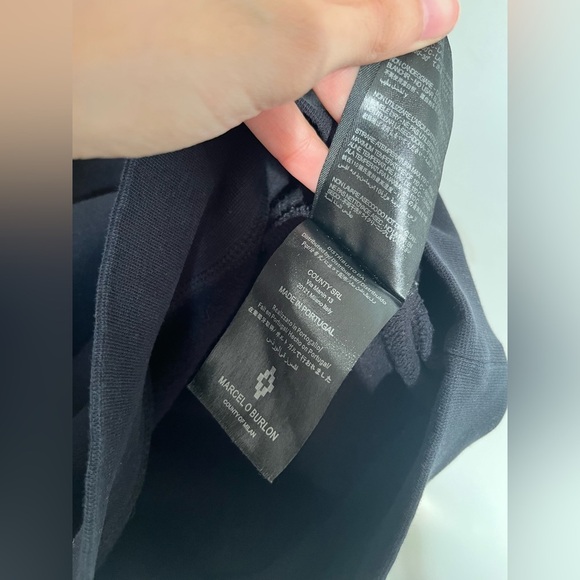 MARCELO BURLON COUNTY OF MILAN Black Icon Wings Sweatshirt - Picture 11 of 14